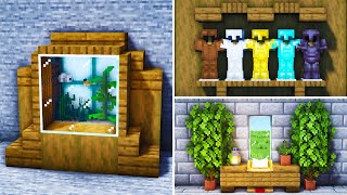 Minecraft 30 MUST KNOW Interior Designs and Ideas Tutorial [upl. by Redvers]