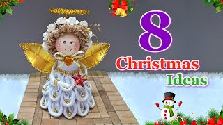 8 Christmas Decoration 2024 ideas From different ordinary material  DIY Christmas craft idea🎄469 [upl. by Etteval]