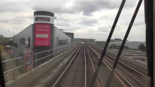 Full Journey On The DLR From Stratford International To Woolwich Arsenal via London City Airport [upl. by Arabeila]