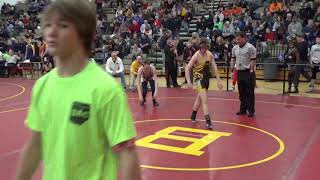 132 lbs OAC JH Brecksville Nathan Collado vs Steven Duffy [upl. by Aekan]