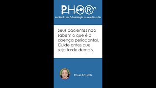 A doença periodontal é silenciosa Cuidese [upl. by Nnylarej]