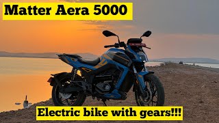 Matter Aera 5000 plus first look India’s first geared electric bike TOI Auto [upl. by Nana]