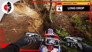 Berm Buster  KTM Loop 🟠 BREAKOUT TRAIL ⚠️ Long Drop Grade 4 [upl. by Eylatan]