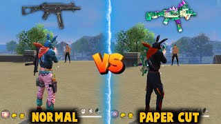 UMP  GATORS PAPERCUT VS WITHOUT SKIN UMP ABILITY TEST IN FREE FIRE BEST UMP SKIN  FREE FIRE [upl. by Underwood31]