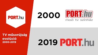 Porthu TV Műsorújság evolúció 20002019 [upl. by Florette]