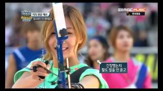 130928 偶像運動會 射箭 Idol Star archery Apink cut [upl. by Brandice203]