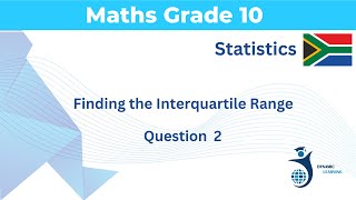 Finding the Interquartile Range  STATISTICS  Question 2 [upl. by Ennovehc549]