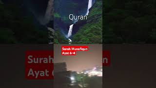 Surah Munafiqun ayat 64 urdutranslation recitation youtubeshorts shortviral whatsappstatus [upl. by Ahsienor]