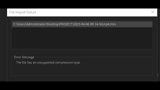 How To Fix quotUnsupported Compression Typequot In Adobe Premiere [upl. by Naasar]