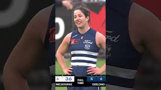 ITS A DRAW AT ARDEN STREET North Melbourne vs Geelong AFLW DRAW with Theme Song afl aflw afldraw [upl. by Yeclek]