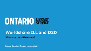 Worldshare ILL vs D2D – what are the differences [upl. by Ryon]