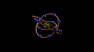 Atom model  Atomic structure  Neutrons  Protons  Made with Blender 30 [upl. by Gnihc]