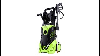 Homdox 2950PSI Pressure Washer Max Pressure 17GPM Power Hose Gun  Winding Shaft 328ft Cord [upl. by Iramaj]