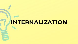 What is the meaning of the word INTERNALIZATION [upl. by Tristan]