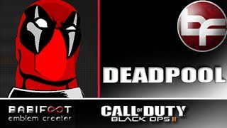 COD Black Ops 2 Emblem Tutorial  Deadpool [upl. by Madalena188]