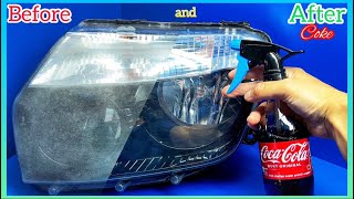 How To Restore Headlights PERMANENTLY🚗Polishing Headlights✅Cleaning headlights manually [upl. by Eipper]