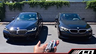 What are the changes 2021 BMW 5 Series LCI vs 2020 5 Series  Full Comparison Review [upl. by Marder]