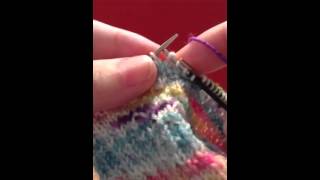 Knitting How to Prevent Laddering with DPNs [upl. by Elleoj856]