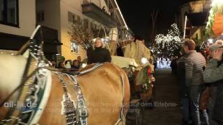 Eindrücke vom Märchenumzug auf dem ErlebnisWeihnachtsmarkt in Bad Hindelang [upl. by Lirrad551]