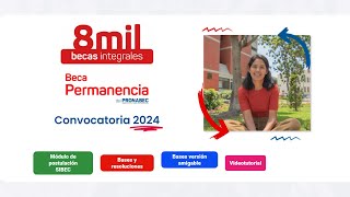 🚀Todo Sobre BECA PERMANENCIA 2024 Y Las 8000 Becas Requisitos Beneficios Cronograma Y Puntajes🔥 [upl. by Attaynek36]