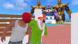 FRANKLIN BECOME SPIDERMAN AND FIGHT THANOS IN INDIAN THEFT AUTO  INDIAN THEFT AUTO SIMULATOR [upl. by Etnod]