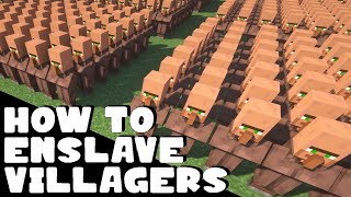 How To Enslave Villagers in Minecraft [upl. by Yrehcaz]