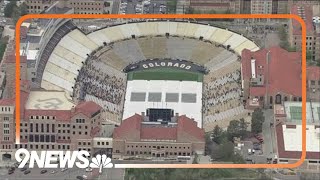 Timelapse of CUs 2024 graduation at Folsom Field [upl. by Ihtak]