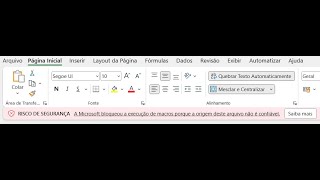 A MICROSOFT BLOQUEOU A EXECUÇÃO DE MACROS PORQUE A ORIGEM DESTE ARQUIVO NÃO É CONFIÁVEL [upl. by Refinnaej918]