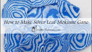 Polymer Clay Mokume Gane Silver Leaf Mokume Gane Tutorial [upl. by Upshaw]