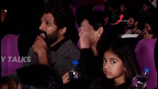 Icon Star Allu Arjun With Wife and Rashmika Visuals Watching Pushpa 2 Movie  Exclusive  FilmyTalks [upl. by Enelehcim255]