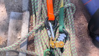 HOW I USE THE PETZL ZIGZAG DESCENDSWING TO A PALM TREE UPDATED VERSION [upl. by Glenden]