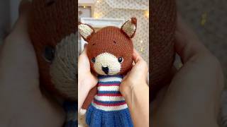 😊💋🐿️ handmade knittedsquirrel knittingpattern [upl. by Wolfe]