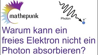 Warum kann ein freies Elektron nicht ein Photon absorbieren [upl. by Simons]