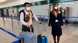 Coronavirus con i voli quotcovid testedquot si torna a viaggiare tra Malpensa e New York [upl. by Lail]