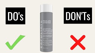 NEW Paula’s Choice 6 Mandelic Acid  2 Lactic Acid Liquid Exfoliant  Heres What You Should Know [upl. by Sessylu257]