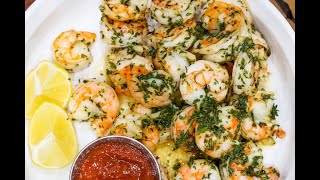 Air Fryer Garlic Butter Shrimp Recipe [upl. by Hadley56]