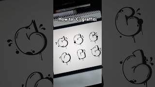 6 types easy draw letter C draw graffitialphabet tutorial throwup [upl. by Mundford]