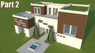 5  Modern building design in free Google SketchUp 8 Part 2 [upl. by Eeniffar]