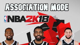 NBA 2K18 XBOX 360 Association mode with somewhat updated rosters lol [upl. by Akyeluz]