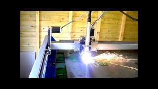 CNC PLASMA CUTTER HYPERTHERM POWERMAX 45 CUTTING SPROCKET REDLINE CNC SYSTEMS [upl. by Brion]