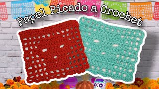 PAPEL PICADO a CROCHET  Tutorial Super Facil [upl. by Staffard]