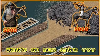 5000 Crossbowmen vs 5000 Horse Archers stronghold strongholdcrusader youtube historicalgamer [upl. by Anauqat]