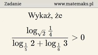Funkcja logarytmiczna  zadanie dowodowe [upl. by Godden]