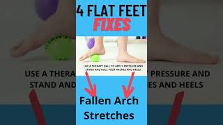 4 Fallen Arches Exercises Flat Feet Treatment shorts flat foot stretches [upl. by Murielle]