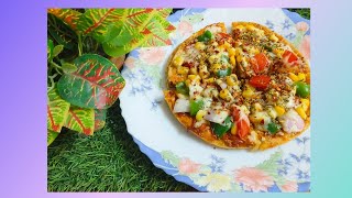 Tasty Roti Pizza at home  Easy to make recipe  15 min recipe  Leftover roti dish [upl. by Harihat]