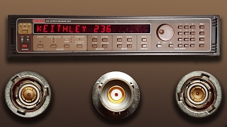 Keithley 236 Source Measure Unit and Triaxial Cables [upl. by Eitsud]