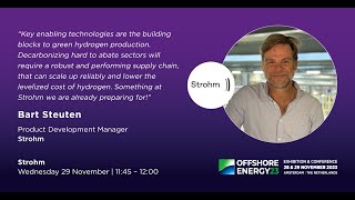 “The Stage” Bart highlighted the benefits of producing hydrogen from offshore environments [upl. by Jecho]