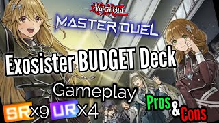 Exosister Deck quotHow not to playquot BUDGET Version Yugioh Master Duel Commented Replay NEW SET [upl. by Giorgia]