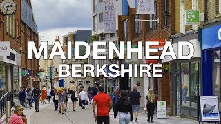 Maidenhead Town Centre Street View Berkshire England UK 🇬🇧 4K HDR [upl. by Alyk655]