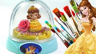 Beauty and the Beast glitter dome Disney princess Belle glitzi globes inspired [upl. by Harve]